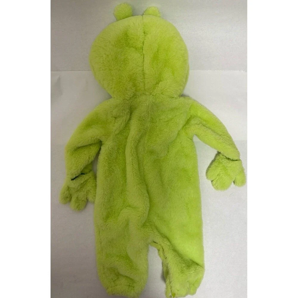 Pottery Barn Kids Green Alien Baby Hooded Halloween Costume 6-12 Months
